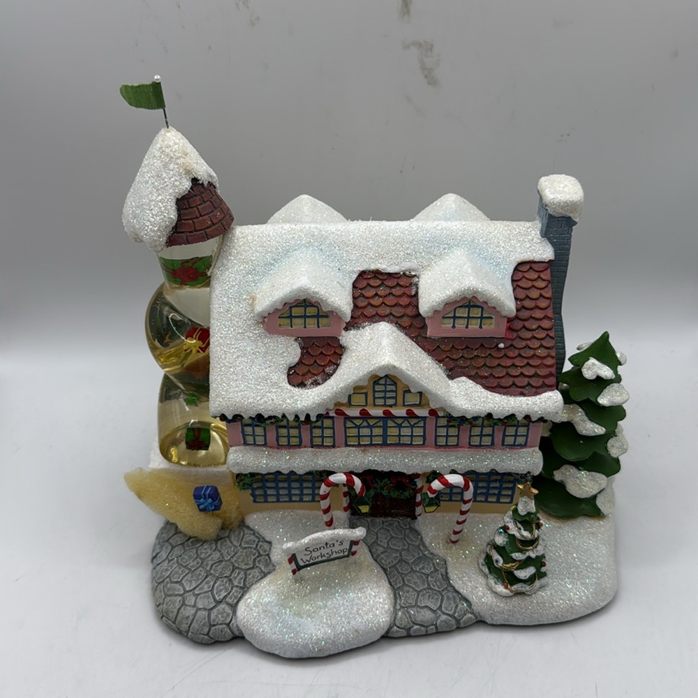 Vtg Hawthorne Village Santas Toy Workshop Christmas Decor Collectible Lighted